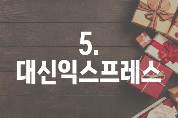 5. 대신익스프레스