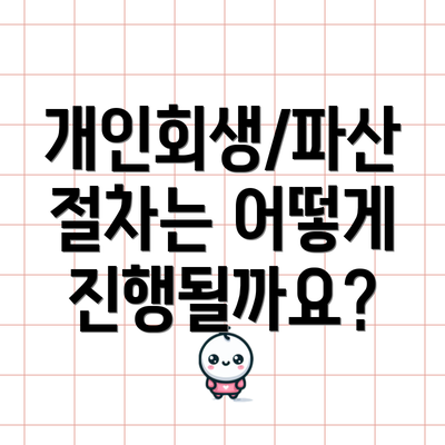 개인회생/파산 절차는 어떻게 진행될까요?