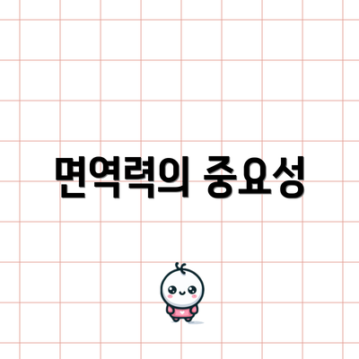 면역력의 중요성