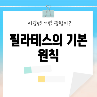 필라테스의 기본 원칙