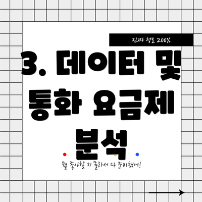 3. 데이터 및 통화 요금제 분석