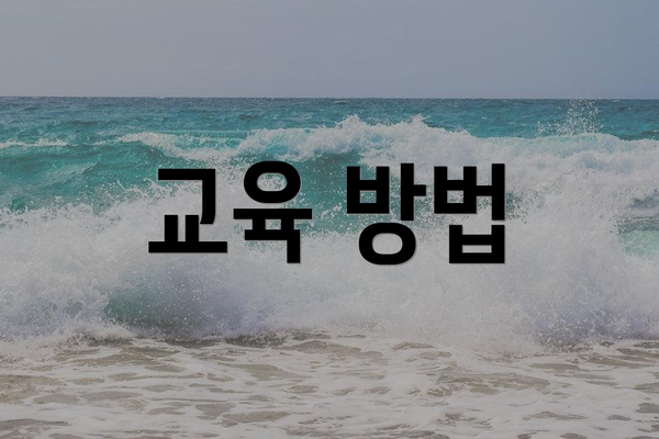 교육 방법