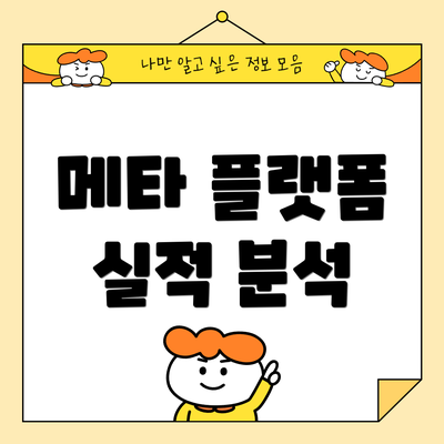 메타 플랫폼 실적 분석