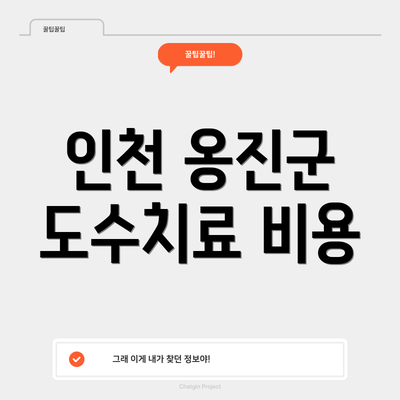 인천 옹진군 도수치료 비용