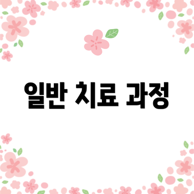 일반 치료 과정