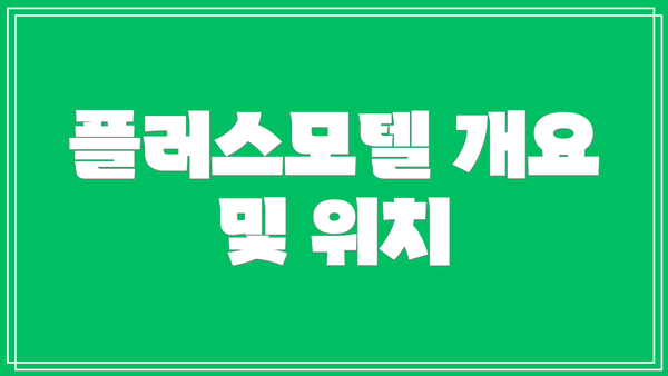 플러스모텔 개요 및 위치